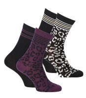 Socks with leopard pattern 2-pack