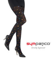 Blickdichte Feinstrumpfhose mit Punkten DOTTY 80 DEN