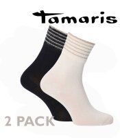 Socken mit Ripp-Bund aus Effektgarn 2-er Pack