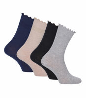 Socken mit Rüschen-Abschlussbund 2-er Pack