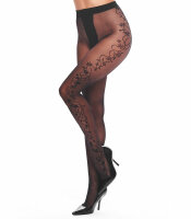 Tights with floral lianas 20DEN