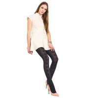 Tights with geometric pattern RIGHE QUADRI 50DEN