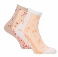 Socks with all-over floral pattern