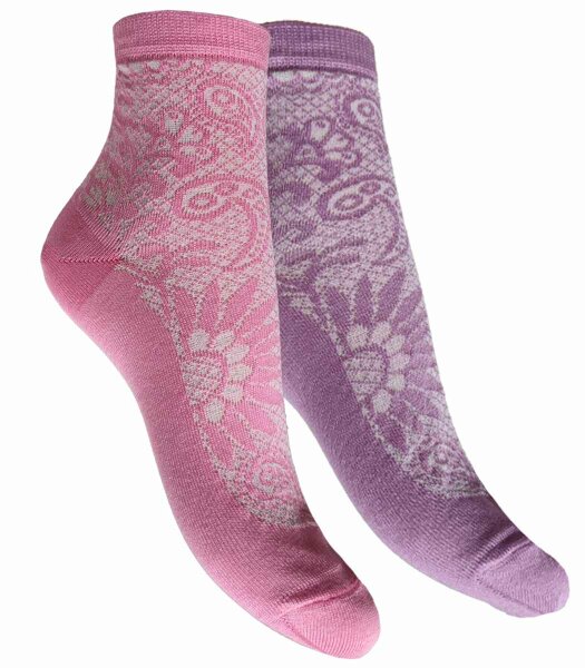 Kurzschaft-Socke mit romantischem Muster PAISLEY