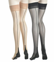 Suspender stockings with back seam and high heel PENNAC...