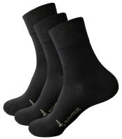 Unisex schwarze Socken "Bambus" - 3 Paar
