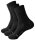 Unisex schwarze Socken "Bambus" - 3 Paar