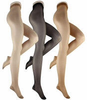 Strumpfhose mit dezentem Glanz und Baumwollsohle 20DEN