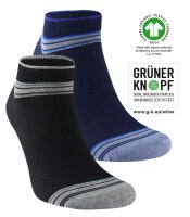 Herren Baumwolle Snaeker-Socken ORGANIC STRIPES