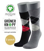 Mens cotton sock Gold Scotish Design 2 pairs
