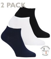 Womens bamboo sneaker sock 2 pairs
