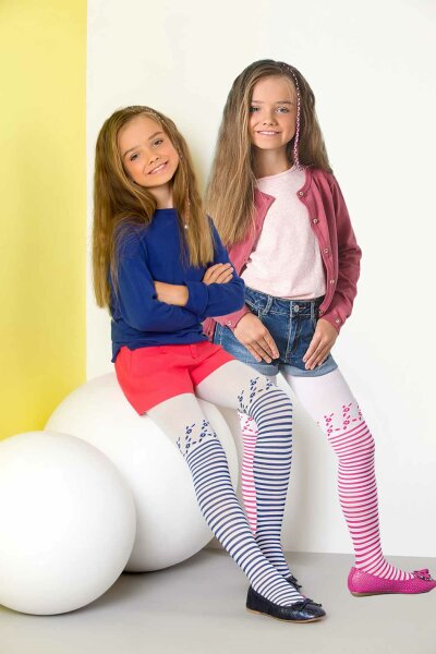Kinder Strumpfhose mit Streifen SISI 50 DEN