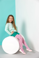 Kids tights with floral pattern LUSIA 50DEN