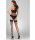Hold-up stockings with seam and pattern CALZE LANA 20 DEN