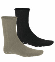 Mens full plush socks with non-slip sole HOMEPADS