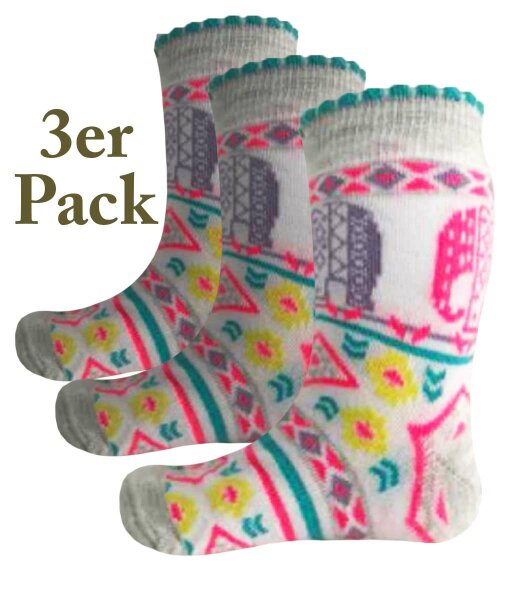 Cotton childrens socks ELEFANT - 3 pairs