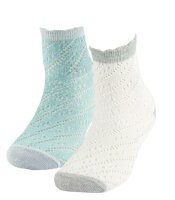 Ladies cotton short socks FASHION GLITTER AJOUR
