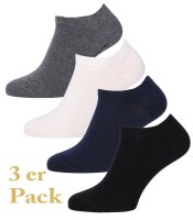 Unisex Baumwolle Sneaker-Socke DAILY LIFE 3-er Pack