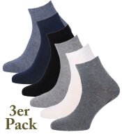 Unisex Baumwolle Kurzsocke DAILY LIFE 3-er Pack
