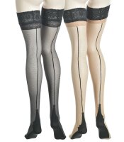 Hold-up stockings with back seam and high heel PENNAC 20 DEN