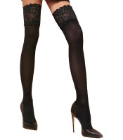 Hold-up stockings with wide lace cuffs Lucrezia 70DEN