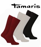 Fashionable socks with ribbed structure