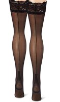 Hold-up stockings in Cuban heel look RAFFINEASSE 20DEN