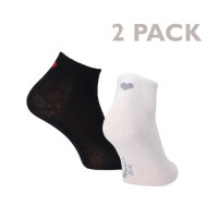 Tamaris 2 pairs of ladies short socks with HEART