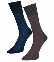 Cotton mens socks with ribbed structure