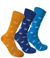 Fashionable mens cotton socks with crabs